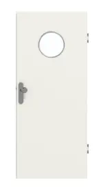 Frontansicht von GARANT Wohnungseingangstür 0135-60 Rain Resopal mit Lichtausschnitt LA-12