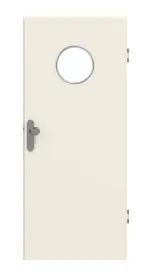 Frontansicht von GARANT Wohnungseingangstür 0140-60 Dawn Resopal mit Lichtausschnitt LA-12