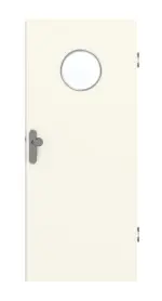 Frontansicht von GARANT Wohnungseingangstür 9417-60 Snow White CePaL mit Lichtausschnitt LA-12