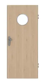 Frontansicht von GARANT Wohnungseingangstür Authentic Achat GCK08 mit Lichtausschnitt LA-12