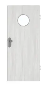 Frontansicht von GARANT Wohnungseingangstür Authentic Grigio GCK08 mit Lichtausschnitt LA-12