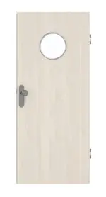 Frontansicht von GARANT Wohnungseingangstür Authentic Perl CePaL mit Lichtausschnitt LA-12