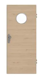 Frontansicht von GARANT Wohnungseingangstür Quer Authentic Achat GCK08 mit Lichtausschnitt LA-12