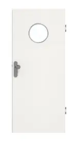 Frontansicht von GARANT Wohnungseingangstür Quer Authentic Bianco GCK08 mit Lichtausschnitt LA-12