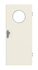 Frontansicht von GARANT Wohnungseingangstür 0140-60 Dawn Resopal mit Lichtausschnitt LA-13