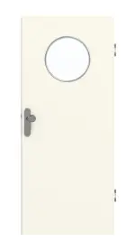 Frontansicht von GARANT Wohnungseingangstür 9417-60 Snow White CePaL mit Lichtausschnitt LA-13