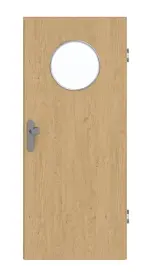 Frontansicht von GARANT Wohnungseingangstür Authentic Asteiche GCK08 mit Lichtausschnitt LA-13