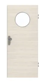 Frontansicht von GARANT Wohnungseingangstür Quer Authentic Perl GCK08 mit Lichtausschnitt LA-13