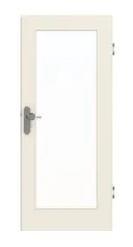 Frontansicht von GARANT Wohnungseingangstür 0140-60 Dawn Resopal mit Lichtausschnitt LA-2