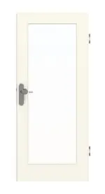 Frontansicht von GARANT Wohnungseingangstür 9417-60 Snow White CePaL mit Lichtausschnitt LA-2