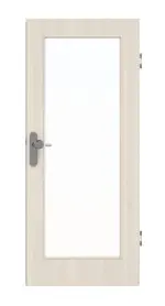 Frontansicht von GARANT Wohnungseingangstür Authentic Perl GCK08 mit Lichtausschnitt LA-2