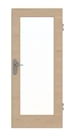 Frontansicht von GARANT Wohnungseingangstür Quer Authentic Achat GCK08 mit Lichtausschnitt LA-2