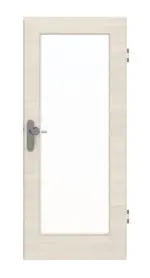 Frontansicht von GARANT Wohnungseingangstür Quer Authentic Perl GCK08 mit Lichtausschnitt LA-2