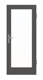 Frontansicht von GARANT Wohnungseingangstür 10622-60 Ebony CePaL mit Lichtausschnitt LA-3