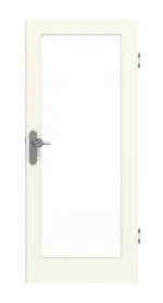 Frontansicht von GARANT Wohnungseingangstür 9417-60 Snow White CePaL mit Lichtausschnitt LA-3