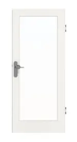 Frontansicht von GARANT Wohnungseingangstür Authentic Bianco CePaL mit Lichtausschnitt LA-3