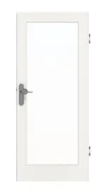 Frontansicht von GARANT Wohnungseingangstür Authentic Bianco GCK08 mit Lichtausschnitt LA-3