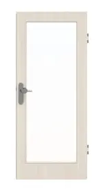 Frontansicht von GARANT Wohnungseingangstür Authentic Perl GCK08 mit Lichtausschnitt LA-3