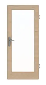 Frontansicht von GARANT Wohnungseingangstür Quer Authentic Achat GCK08 mit Lichtausschnitt LA-3