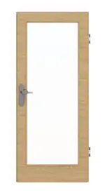 Frontansicht von GARANT Wohnungseingangstür Quer Authentic Asteiche GCK08 mit Lichtausschnitt LA-3