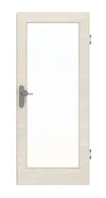 Frontansicht von GARANT Wohnungseingangstür Quer Authentic Perl GCK08 mit Lichtausschnitt LA-3