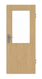 Frontansicht von GARANT Wohnungseingangstür Authentic Asteiche GCK08 mit Lichtausschnitt LA-6