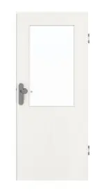 Frontansicht von GARANT Wohnungseingangstür Authentic Bianco GCK08 mit Lichtausschnitt LA-6