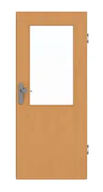 Frontansicht von GARANT Wohnungseingangstür Buche Exklusiv GCK08 mit Lichtausschnitt LA-6