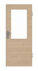 Frontansicht von GARANT Wohnungseingangstür Quer Authentic Achat GCK08 mit Lichtausschnitt LA-6