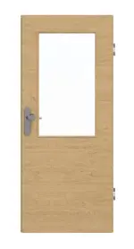 Frontansicht von GARANT Wohnungseingangstür Quer Authentic Asteiche CePaL mit Lichtausschnitt LA-6