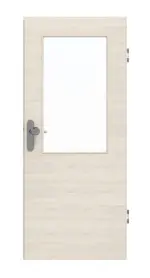 Frontansicht von GARANT Wohnungseingangstür Quer Authentic Perl GCK08 mit Lichtausschnitt LA-6