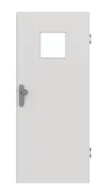 Frontansicht von GARANT Wohnungseingangstür 0160-60 Silver Grey CePaL mit Lichtausschnitt LA-7