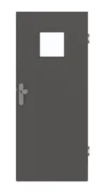 Frontansicht von GARANT Wohnungseingangstür 10622-60 Ebony CePaL mit Lichtausschnitt LA-7