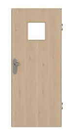 Frontansicht von GARANT Wohnungseingangstür Authentic Achat CePaL mit Lichtausschnitt LA-7