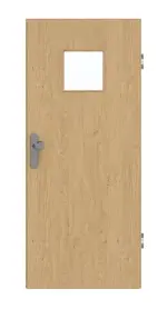 Frontansicht von GARANT Wohnungseingangstür Authentic Asteiche GCK08 mit Lichtausschnitt LA-7