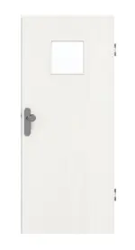 Frontansicht von GARANT Wohnungseingangstür Authentic Bianco GCK08 mit Lichtausschnitt LA-7