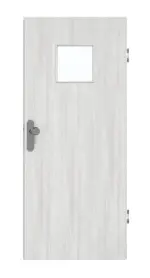 Frontansicht von GARANT Wohnungseingangstür Authentic Grigio GCK08 mit Lichtausschnitt LA-7