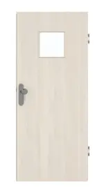 Frontansicht von GARANT Wohnungseingangstür Authentic Perl GCK08 mit Lichtausschnitt LA-7