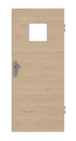 Frontansicht von GARANT Wohnungseingangstür Quer Authentic Achat GCK08 mit Lichtausschnitt LA-7