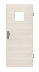 Frontansicht von GARANT Wohnungseingangstür Quer Authentic Perl GCK08 mit Lichtausschnitt LA-7