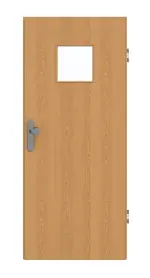 Frontansicht von GARANT Wohnungseingangstür Eiche Premium GCK08 mit Lichtausschnitt LA-7