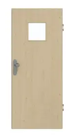 Frontansicht von GARANT Wohnungseingangstür Natura Ahorn CePaL mit Lichtausschnitt LA-7