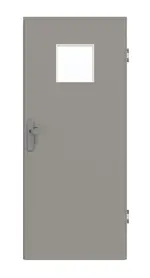 Frontansicht von GARANT Wohnungseingangstür U12115SD Platingrau GHK08 mit Lichtausschnitt LA-7