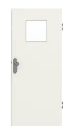 Frontansicht von GARANT Wohnungseingangstür 0135-60 Rain Resopal mit Lichtausschnitt LA-8