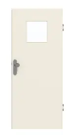 Frontansicht von GARANT Wohnungseingangstür 0140-60 Dawn Resopal mit Lichtausschnitt LA-8