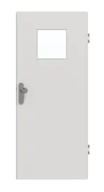 Frontansicht von GARANT Wohnungseingangstür 0160-60 Silver Grey CePaL mit Lichtausschnitt LA-8