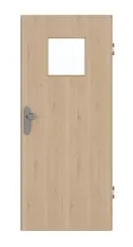 Frontansicht von GARANT Wohnungseingangstür Authentic Achat CePaL mit Lichtausschnitt LA-8