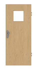 Frontansicht von GARANT Wohnungseingangstür Authentic Asteiche CePaL mit Lichtausschnitt LA-8