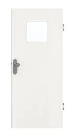 Frontansicht von GARANT Wohnungseingangstür Authentic Bianco GCK08 mit Lichtausschnitt LA-8