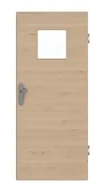 Frontansicht von GARANT Wohnungseingangstür Quer Authentic Achat GCK08 mit Lichtausschnitt LA-8